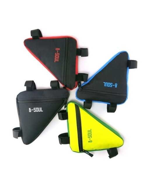 B-SOUL Triangle Bike Bag Front Tube Frame Bicycle - Blue/Black
