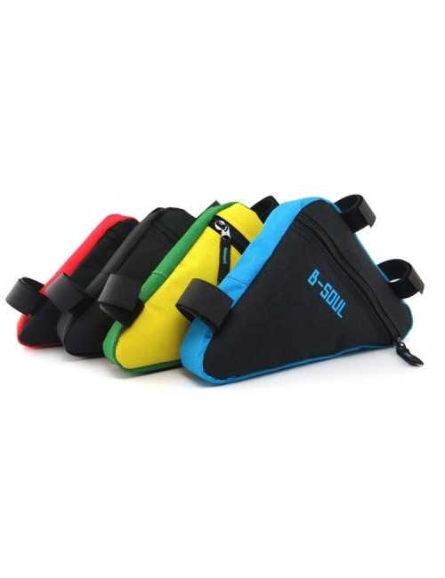 B-SOUL Triangle Bike Bag Front Tube Frame Bicycle - Blue/Black