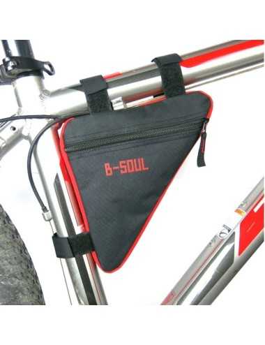 B-SOUL Triangle Bike Bag Front Tube Frame Bicycle - Blue/Black | Bike Accessories