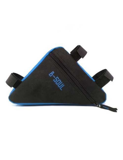 B-SOUL Triangle Bike Bag Front Tube Frame Bicycle - Blue/Black