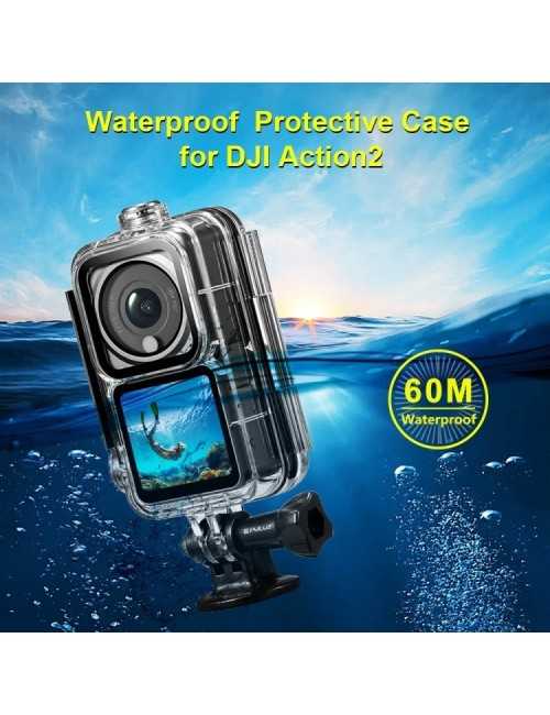 PULUZ 60m Waterproof Housing Diving Case for DJI Action 2 (PU577T)