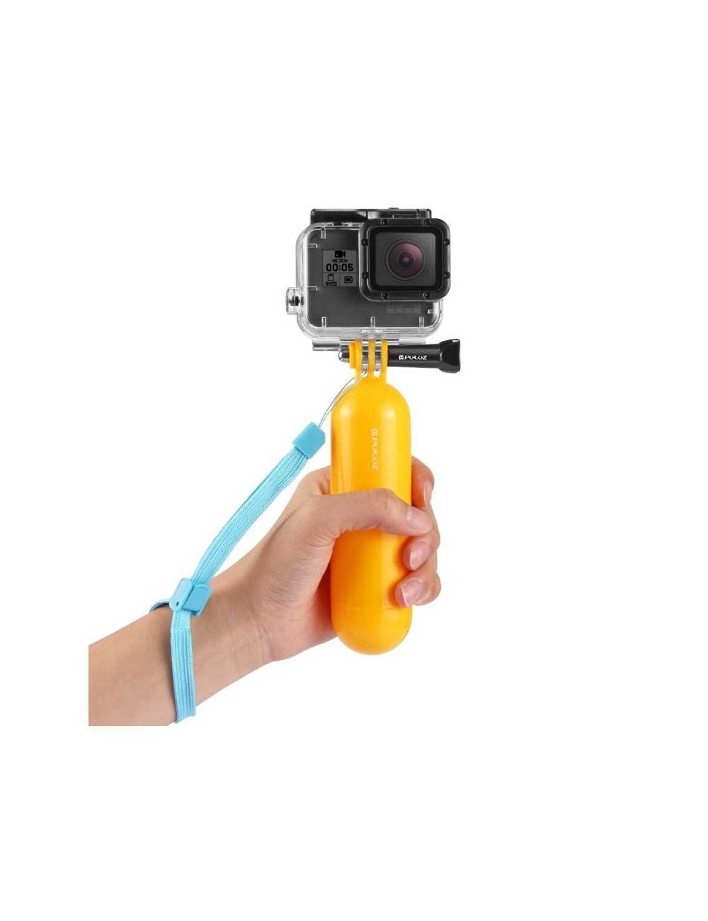 PULUZ PU81 Floating Handle Bobber Hand Grip with Strap for Action Camera