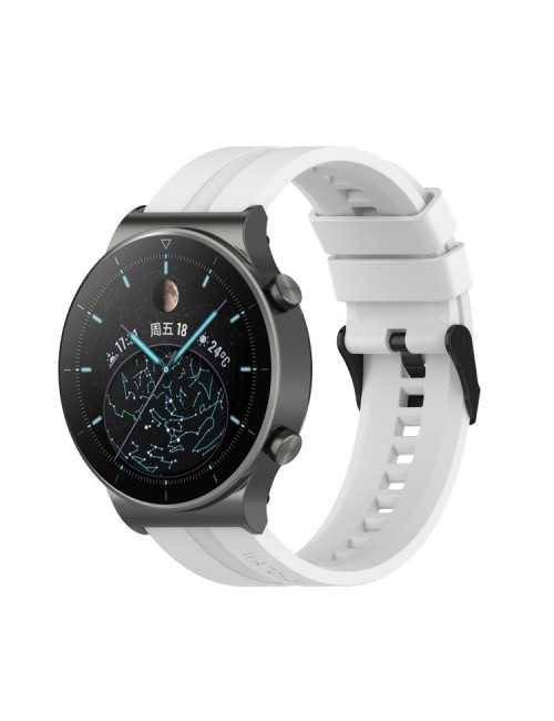 Λουράκι σιλικόνης Quickfit Tech-Protect 22 mm για Huawei Watch GT/GT2/PRO/GTR2 - White