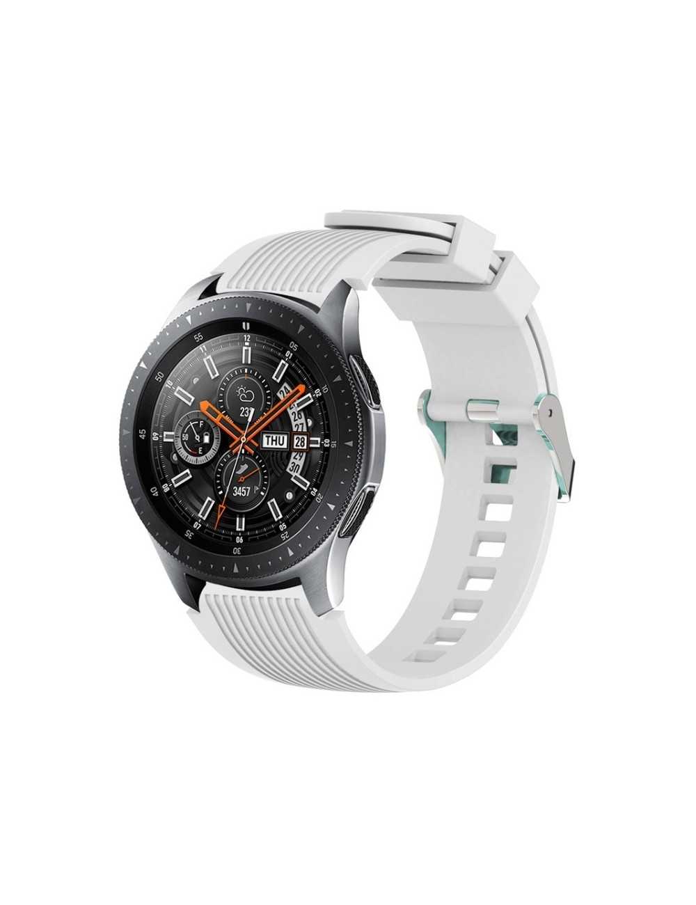 Λουράκι σιλικόνης Quickfit Softband 22 mm για Galaxy Watch (46mm)/Gear S3 Classic R77)/Gear S3 Frontier R760 - White