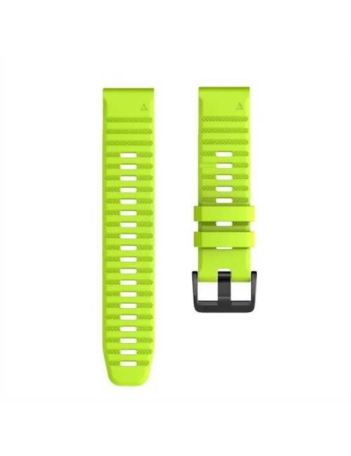 SOFT SILICONE SPORT WATCH BAND για GARMIN 7X - GREEN