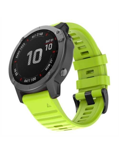 SOFT SILICONE SPORT WATCH BAND για GARMIN 7X - GREEN