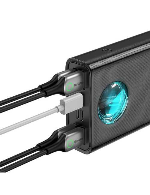 Baseus Powerbank Amblight 30000mAh 4xUSB USB-C 65W (Μαύρο)