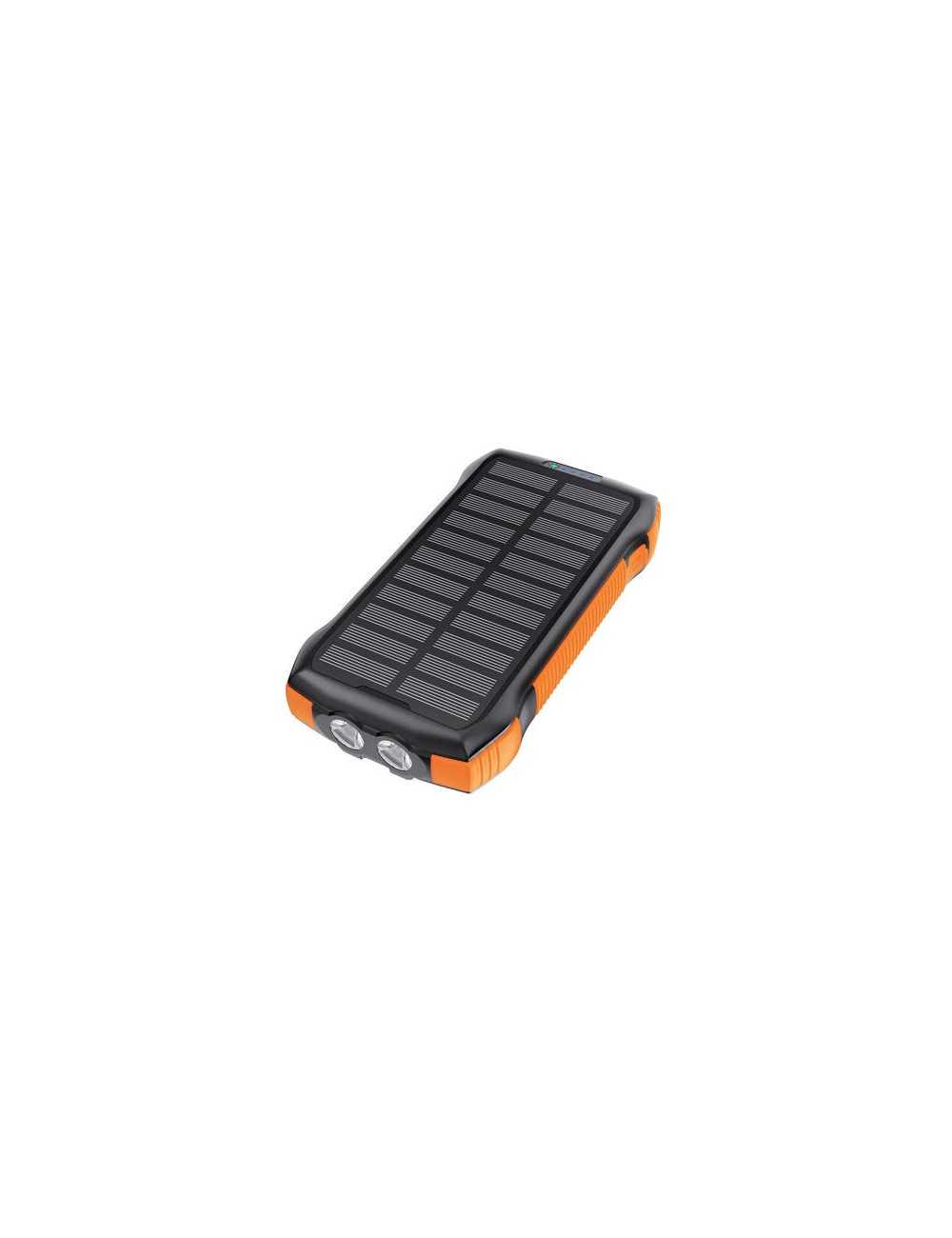 Choetech B567 Solar power bank with inductive charging 3x USB 20000mAh 20W / QC 18W / Qi 10W (black-orange)