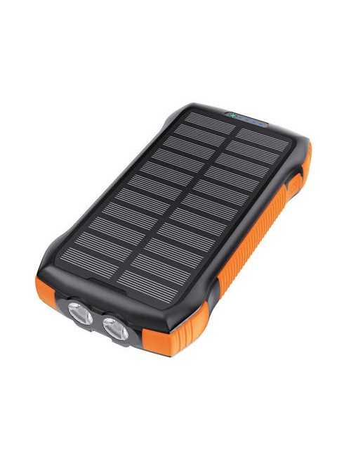 Choetech B567 Solar power bank with inductive charging 3x USB 20000mAh 20W / QC 18W / Qi 10W (black-orange)