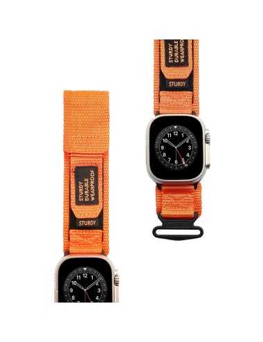 AW Nylon Two-Section Watch Band For Apple Watch 44/45/49mm (Orange) | Λουράκια