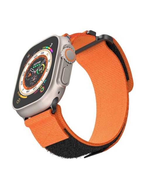 AW Nylon Two-Section Watch Band For Apple Watch 44/45/49mm (Orange)