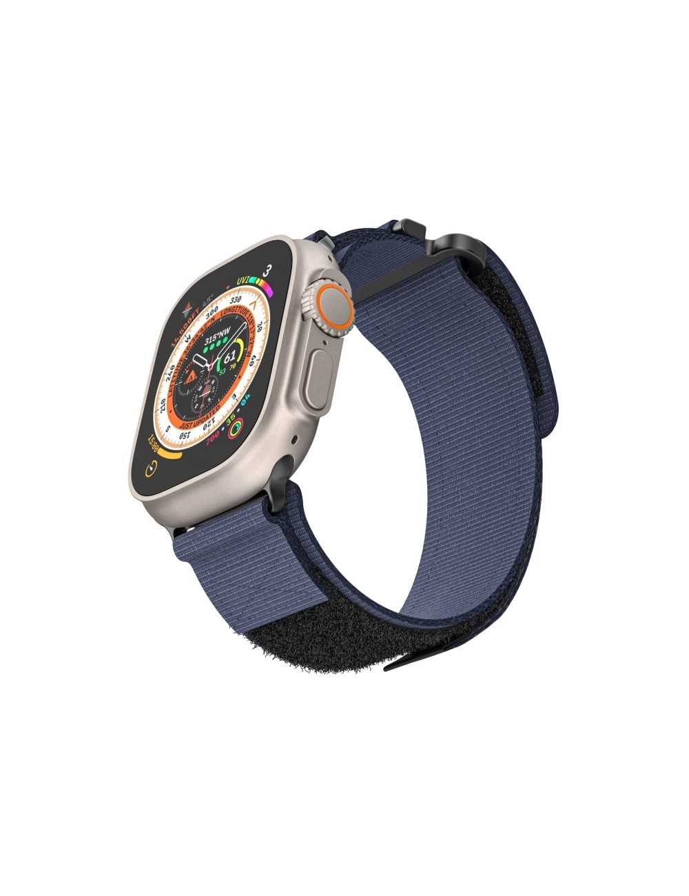 AW Nylon Two-Section Watch Band For Apple Watch 44/45/49mm (Blue)