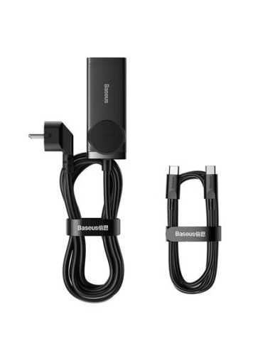 Baseus GaN3 Pro wall charger / powerstrip 2xUSB + 2xUSB-C + AC, 100W (black) | Φορτιστές Σπιτιού