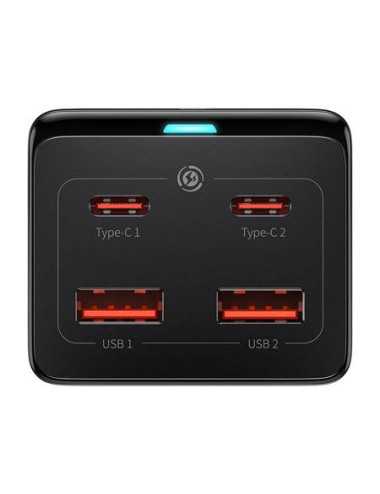 Baseus GaN3 Pro wall charger / powerstrip 2xUSB + 2xUSB-C + AC, 100W (black) | Φορτιστές Σπιτιού
