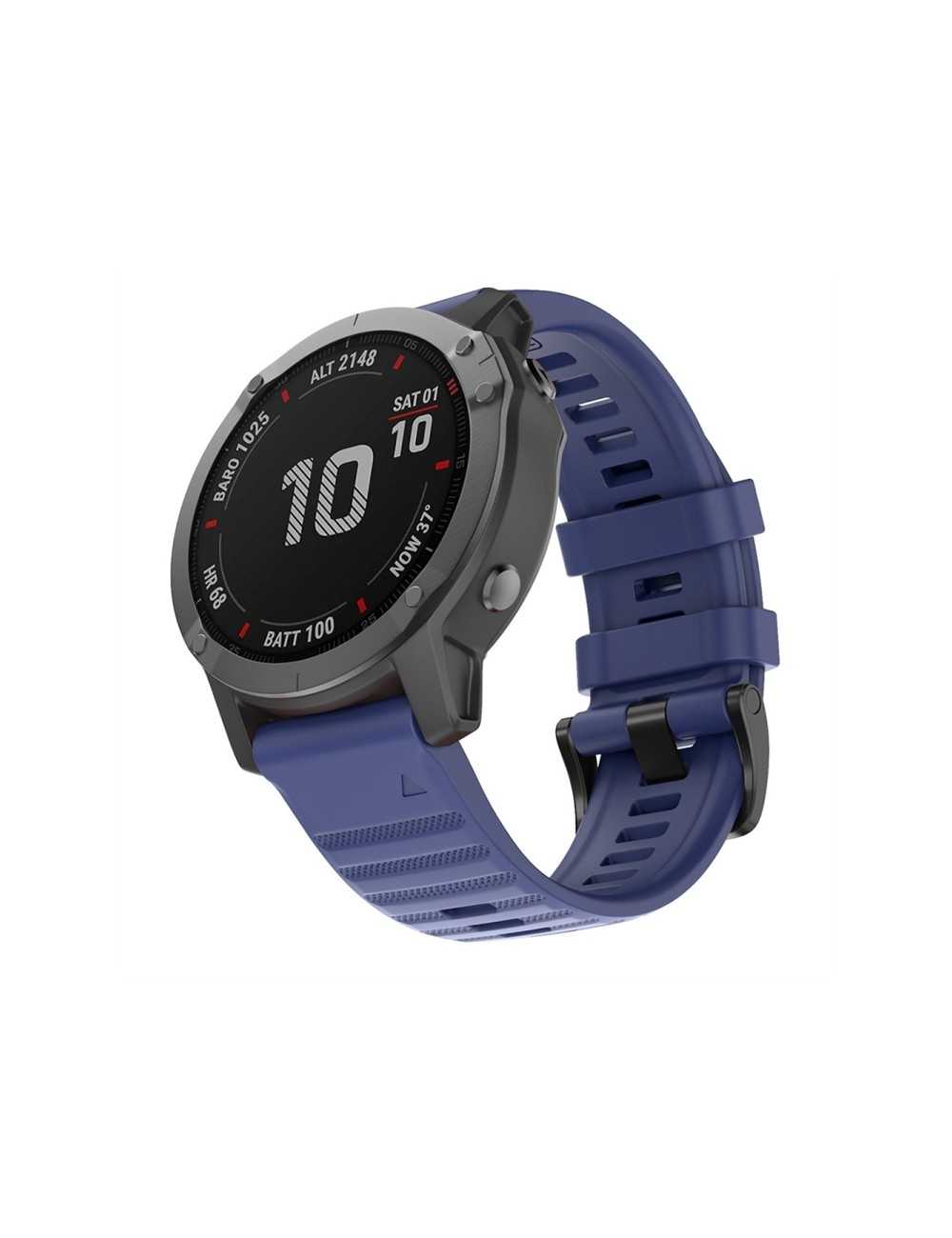 SOFT SILICONE SPORT WATCH BAND για GARMIN 7/EPIX  - Midnight Blue