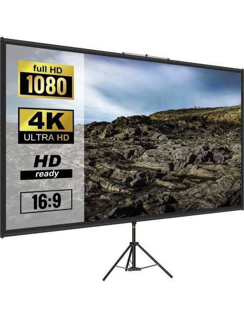 Οθόνη Προβολής Projector Δαπέδου VEVOR DM-ABS-90 με Λόγο Εικόνας 16:9 4K 200x113cm / 90"