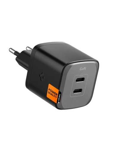 Spigen ArcStation Pro, black - GaN/2-Port/USB-C PD3.0 45W/USB-C PD3.0 45W/Total 45W