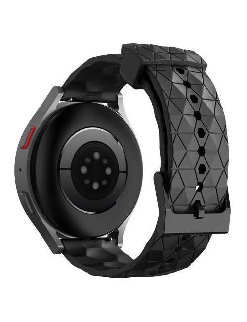 Λουράκι KALEBOL 22mm για Huawei Watch 4 / 4 Pro / GT 4 46mm Football Pattern  - Black