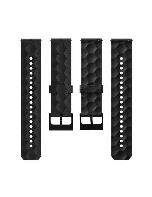 Λουράκι KALEBOL 22mm για Huawei Watch 4 / 4 Pro / GT 4 46mm Football Pattern  - Black