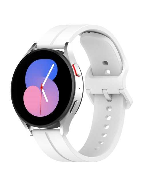 Λουράκι KALEBOL 22mm για Huawei Watch 4 / 4 Pro / GT 4 46mm Silicone Groove Design - White