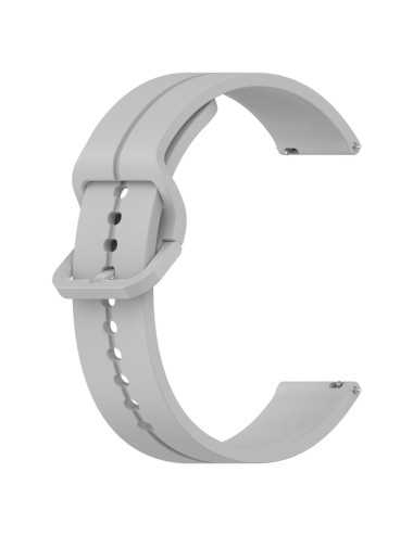 Λουράκι KALEBOL 22mm για Huawei Watch 4 / 4 Pro / GT 4 46mm Silicone Groove Design - Light Grey | Λουράκια