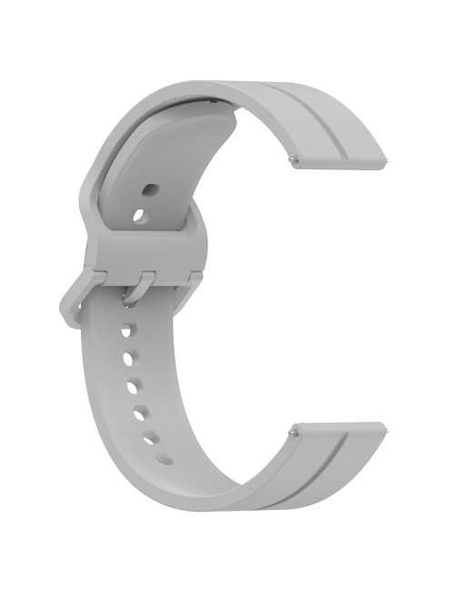 Λουράκι KALEBOL 22mm για Huawei Watch 4 / 4 Pro / GT 4 46mm Silicone Groove Design - Light Grey