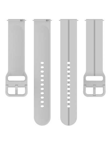 Λουράκι KALEBOL 22mm για Huawei Watch 4 / 4 Pro / GT 4 46mm Silicone Groove Design - Light Grey | Λουράκια