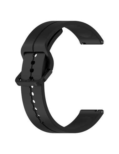 Λουράκι KALEBOL 20mm για Huawei Watch GT 3 42mm / GT 3 Pro 43mm Silicone Groove Design - Black | Λουράκια