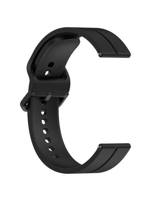 Λουράκι KALEBOL 20mm για Huawei Watch GT 3 42mm / GT 3 Pro 43mm Silicone Groove Design - Black
