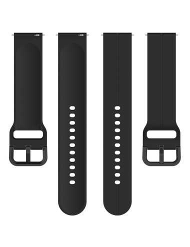 Λουράκι KALEBOL 20mm για Huawei Watch GT 3 42mm / GT 3 Pro 43mm Silicone Groove Design - Black | Λουράκια