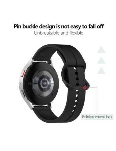 Λουράκι KALEBOL 20mm για Huawei Watch GT 3 42mm / GT 3 Pro 43mm Silicone Groove Design - Black | Λουράκια