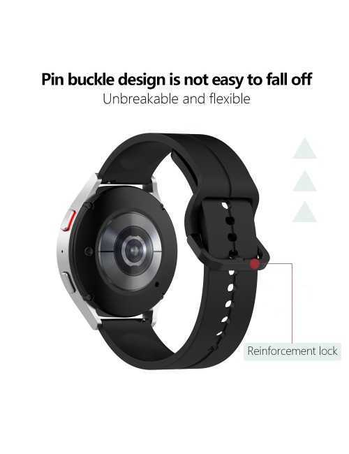 Λουράκι KALEBOL 20mm για Huawei Watch GT 3 42mm / GT 3 Pro 43mm Silicone Groove Design - Black