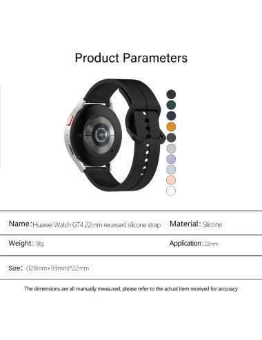 Λουράκι KALEBOL 20mm για Huawei Watch GT 3 42mm / GT 3 Pro 43mm Silicone Groove Design - Black | Λουράκια
