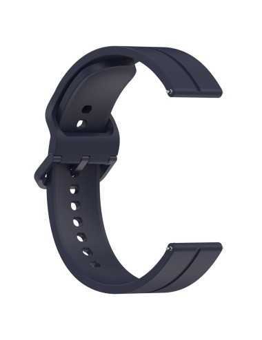 Λουράκι KALEBOL 20mm για Huawei Watch GT 3 42mm / GT 3 Pro 43mm Silicone Groove Design - Navy Blue | Λουράκια