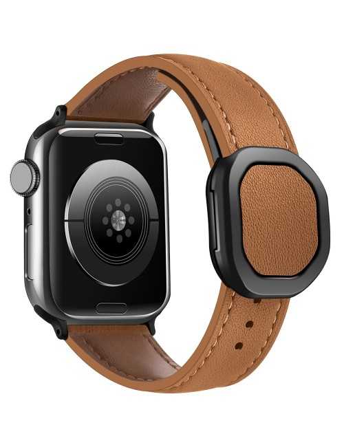 Λουράκι KALEBOL για Apple Watch 10 46mm / Ultra 2 / Ultra 49mm / 9 8 7 45mm Genuine Cow Leather - Brown