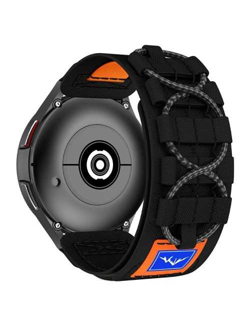 Λουράκι Universal 22mm για Samsung Galaxy Watch3 45mm / Galaxy Watch 46mm / Huawei Watch Ultimate Design Nylon - Black