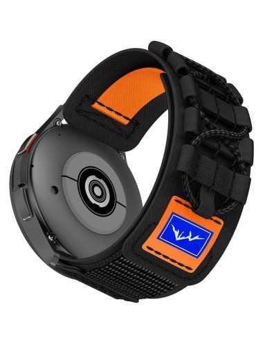 Λουράκι Universal 22mm για Samsung Galaxy Watch3 45mm / Galaxy Watch 46mm / Huawei Watch Ultimate Design Nylon - Black | Λουράκια