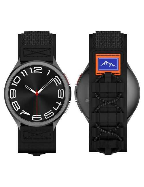 Λουράκι Universal 22mm για Samsung Galaxy Watch3 45mm / Galaxy Watch 46mm / Huawei Watch Ultimate Design Nylon - Black