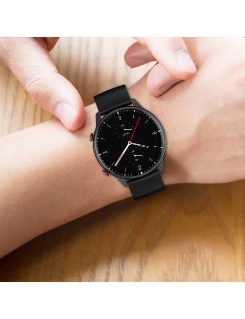 Λουράκι KALEBOL 20mm Silicone Strap για Huawei Watch GT 3 42mm / GT 3 Pro 43mm Round End - Black