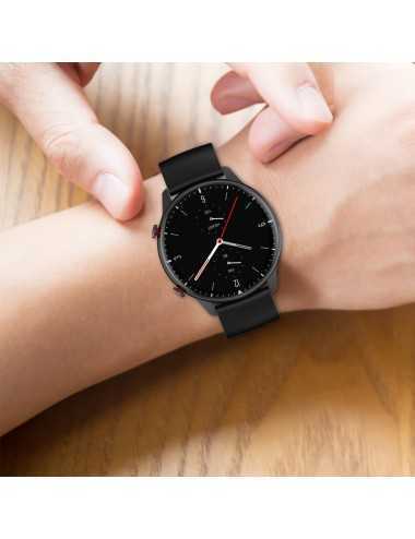 Λουράκι KALEBOL 20mm Silicone Strap για Huawei Watch GT 3 42mm / GT 3 Pro 43mm Round End - Dark Grey | Λουράκια