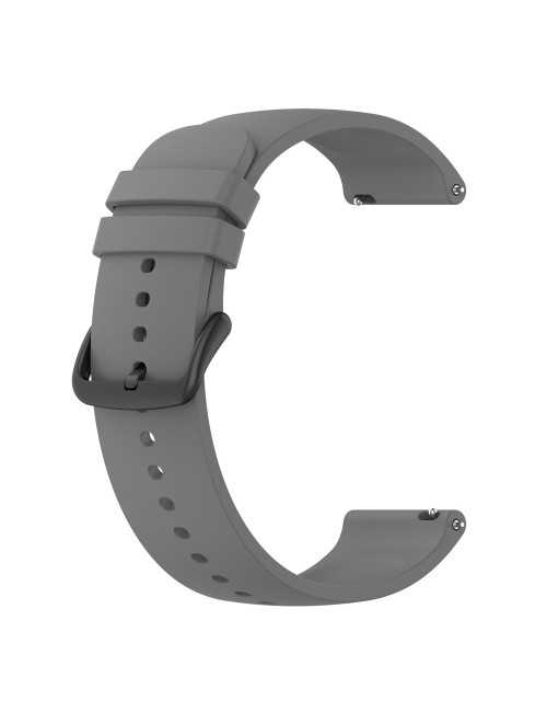 Λουράκι KALEBOL 20mm Silicone Strap για Huawei Watch GT 3 42mm / GT 3 Pro 43mm Round End - Dark Grey