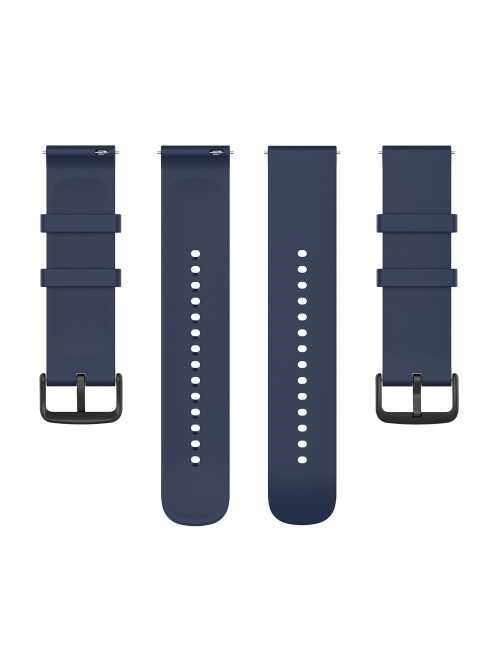 Λουράκι KALEBOL 20mm Silicone Strap για Huawei Watch GT 3 42mm / GT 3 Pro 43mm Round End - Midnight Blue