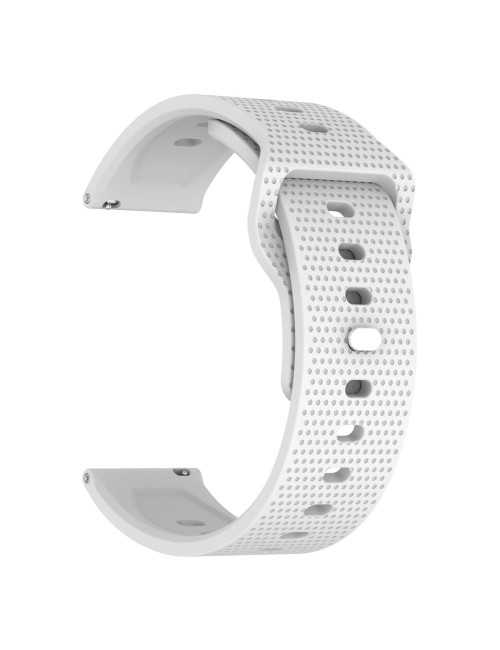Λουράκι KALEBOL 22mm για Huawei Watch 4 / 4 Pro / GT 4 46mm Dots Silicone  - White