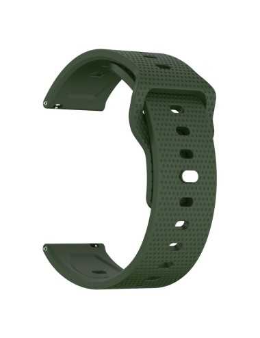 Λουράκι KALEBOL 22mm για Huawei Watch 4 / 4 Pro / GT 4 46mm Dots Silicone  - Army Green | Λουράκια