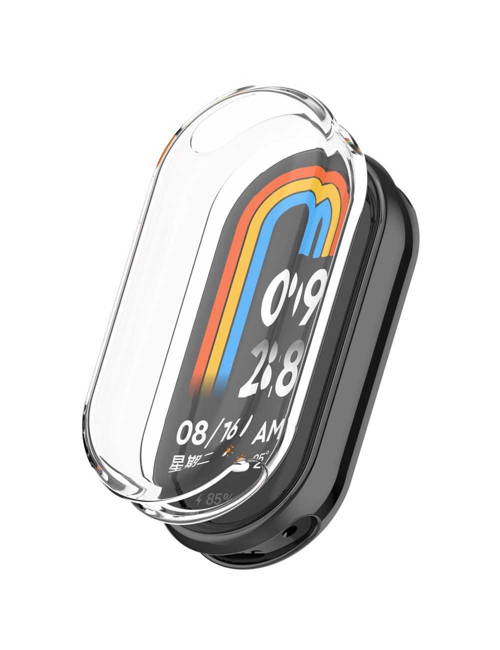 Full Coverage TPU Protective Case For Xiaomi Mi Band 9 (Transparent)