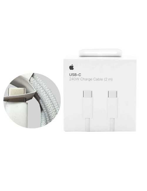 Apple Cable USB-C male - USB-C 240W Λευκό 2m (MU2G3ZM/A)