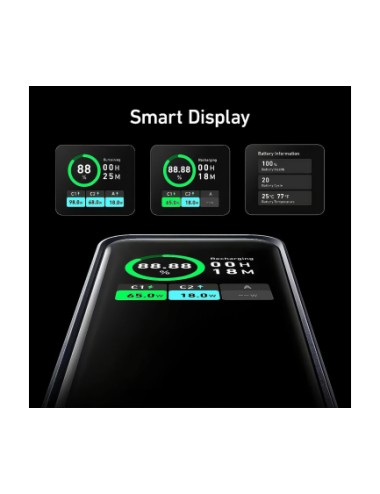Anker Prime Powerbank, 20000mAh, 200W, QC + PD, Black (A1336011) | Power Bank