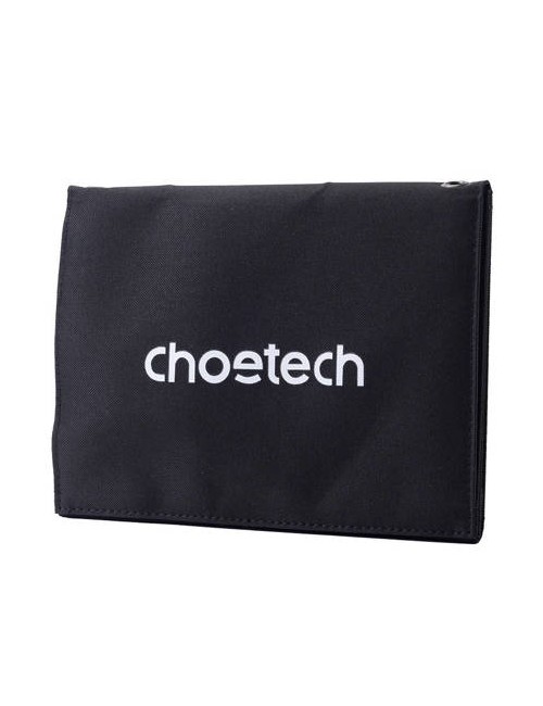 Choetech Αναδιπλούμενος Ηλιακός Φορτιστής SC005 2xUSB 22W (Μαύρο)