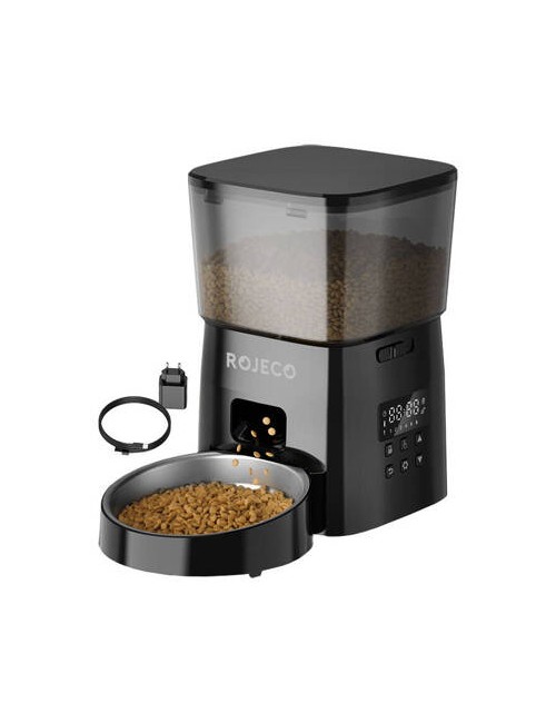 Rojeco RWSQ-02 Αυτόματη Ταΐστρα Button Version 2L (Μαύρο)