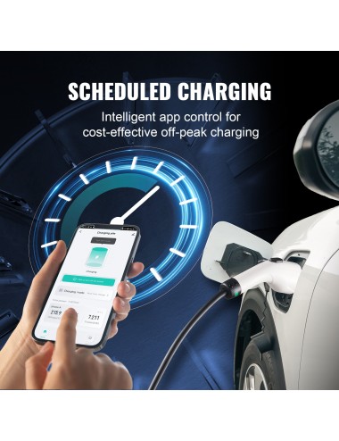 Vevor Φορητός Μονοφασικός Σταθμός Φόρτισης με οθόνη 3.7kW Type 2 (EV-B06-EU003B) | Σταθμοί Φόρτισης Ηλεκτρικών Αυτοκινήτων